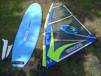 Deska windsurfingowa mieczowa zestaw do nauki 220 litrów pędnik 3.0
