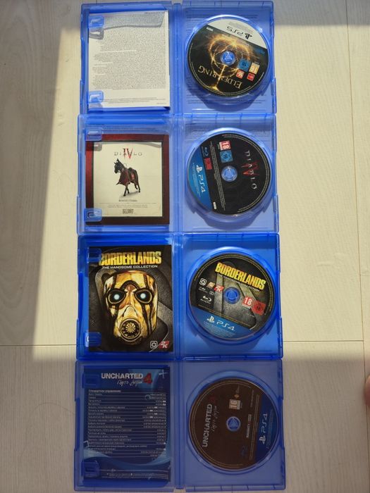 Elden ring,diablo 4,borderlands 2,Uncharted 4