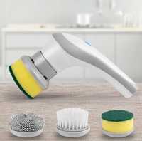 Щітка для миття посуду з насадками акумуляторна Electric Cleaningbrush