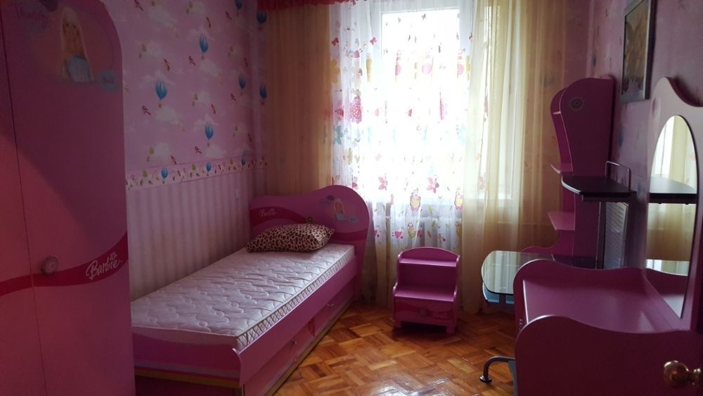 Кровать с матрасом и выдвижным спальным местом CILEK (Чилек) для девоч