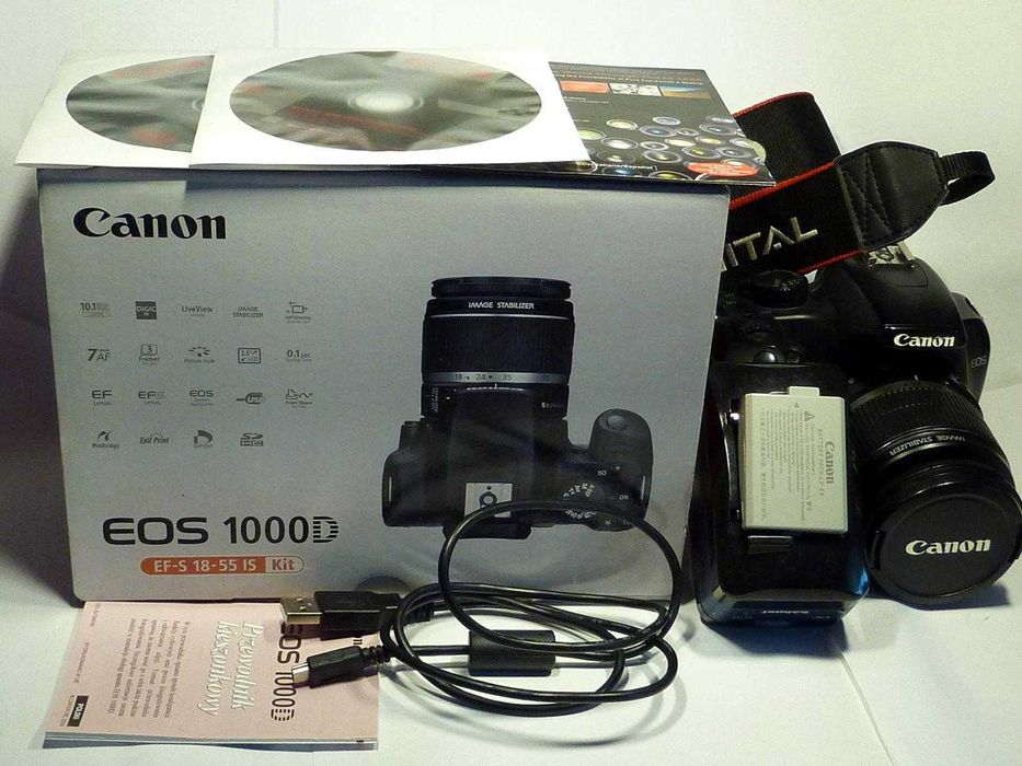 Canon 1000D + obiektyw 18-55mm IS
