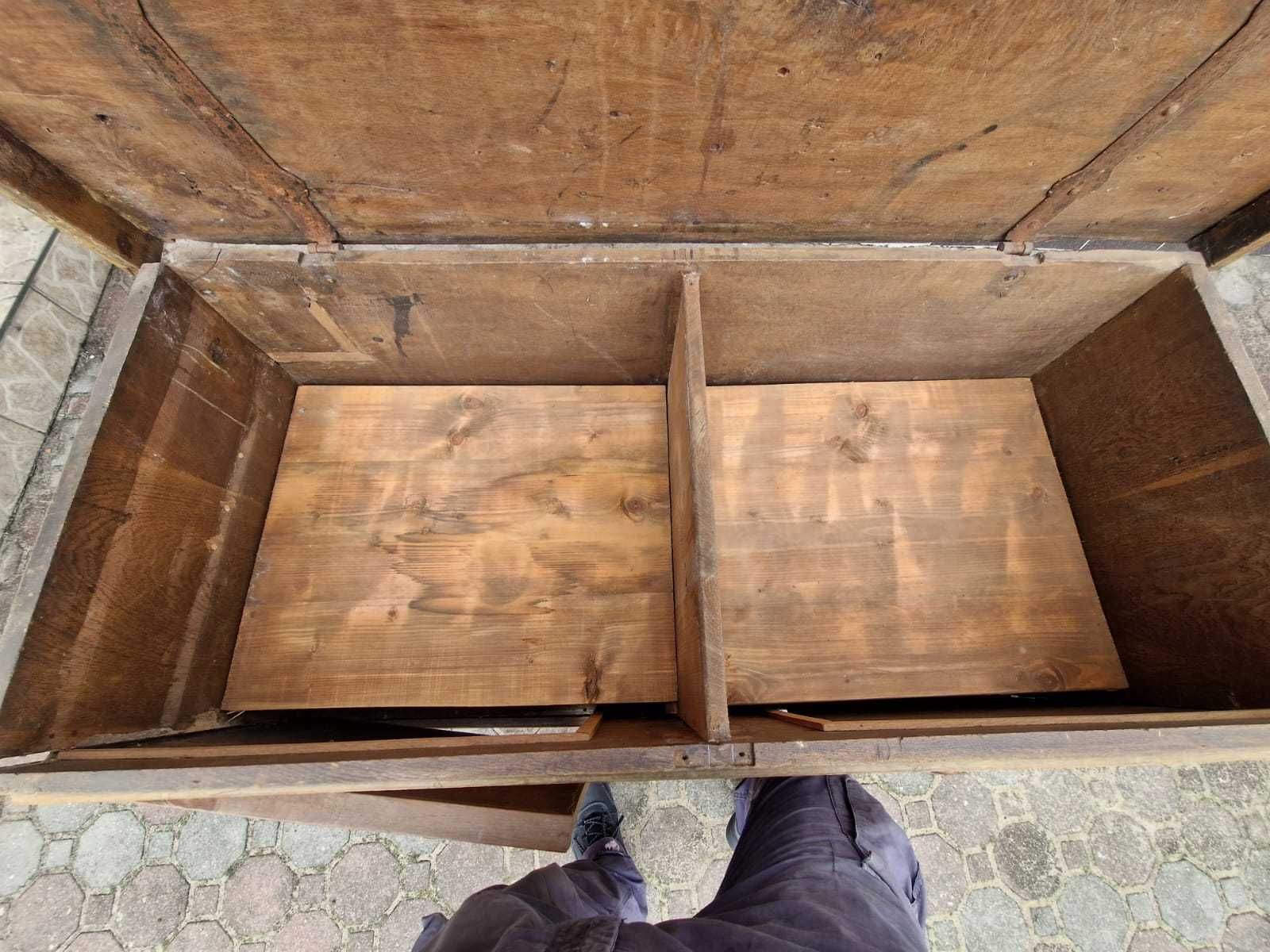 skrzynia antyczna zamkowa drewniana komoda szafa biurko szafka kufer