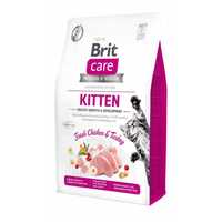 Сухой корм Brit Care Kitten для котят с индейкой и курицей. Распродажа