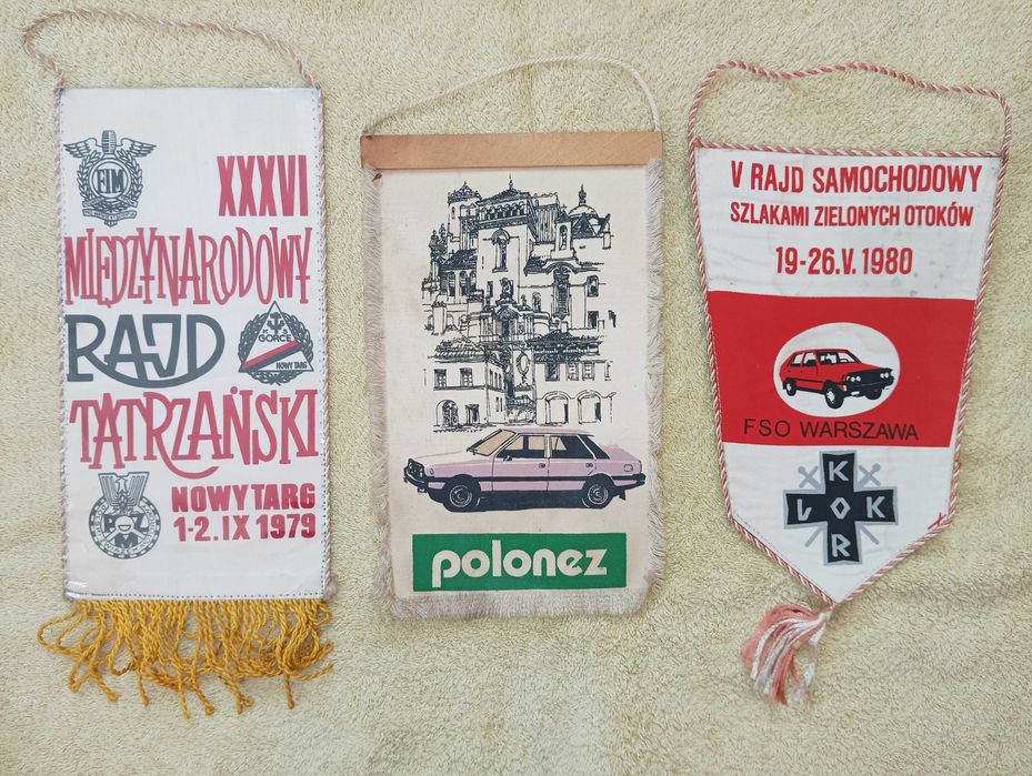 WOP - PZM - LOK - FSO Polonez - proporczyki PRL - Z. 21