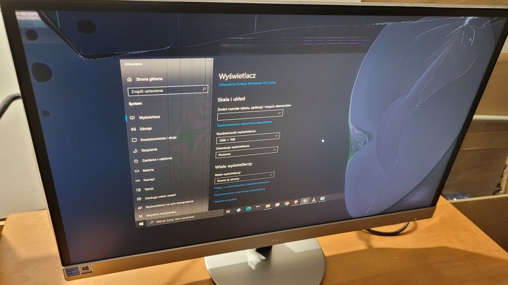 Aoc monitor i2769 vm 27" uszkodzony