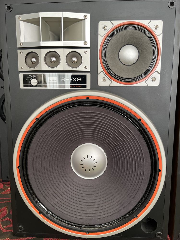 Sansui SP-X8 kolumny 250W 100dB 4 drożne
