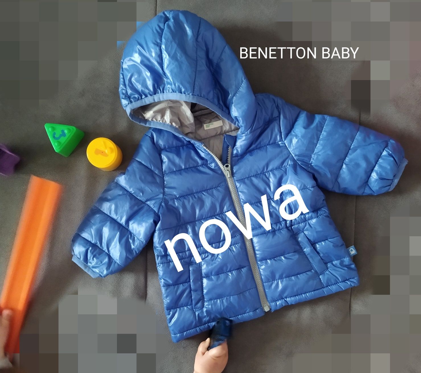Nowa kurtka Benetto baby dla dziewczynki chłopca 68 unisex