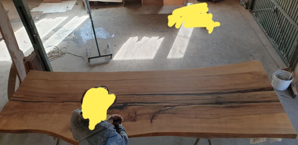 Stół dąb orzech włoski jesion monolit blat drewniany pełne drewno loft