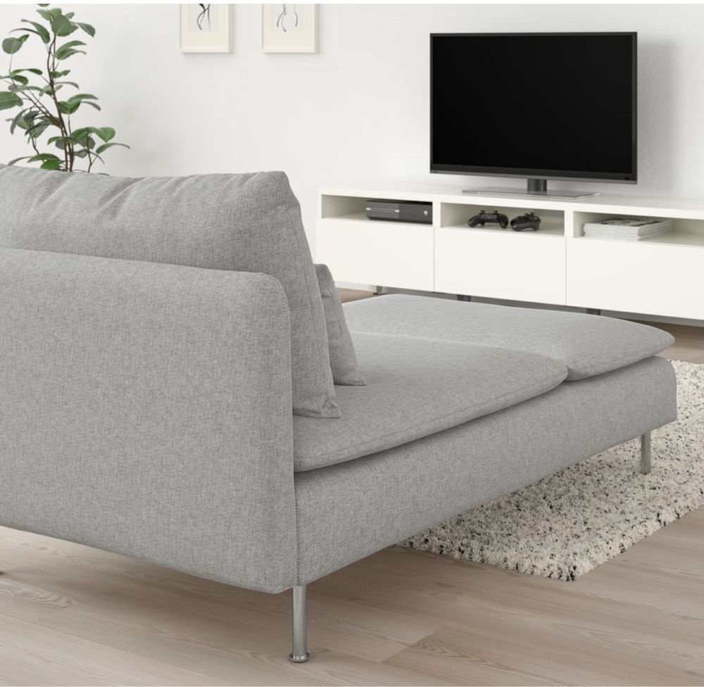 Sofá 4 lugares com chaise longue.