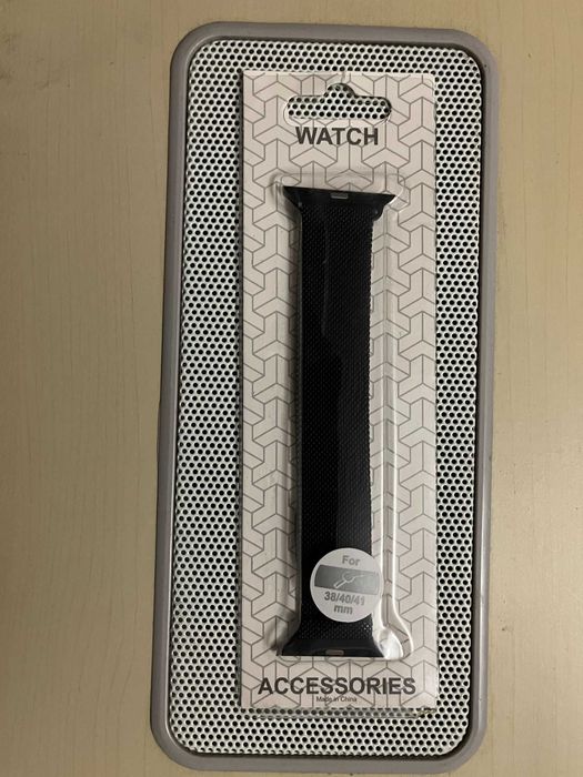 Браслет Milanese Loop Black для Apple Watch 41 | 40 | 38 mm