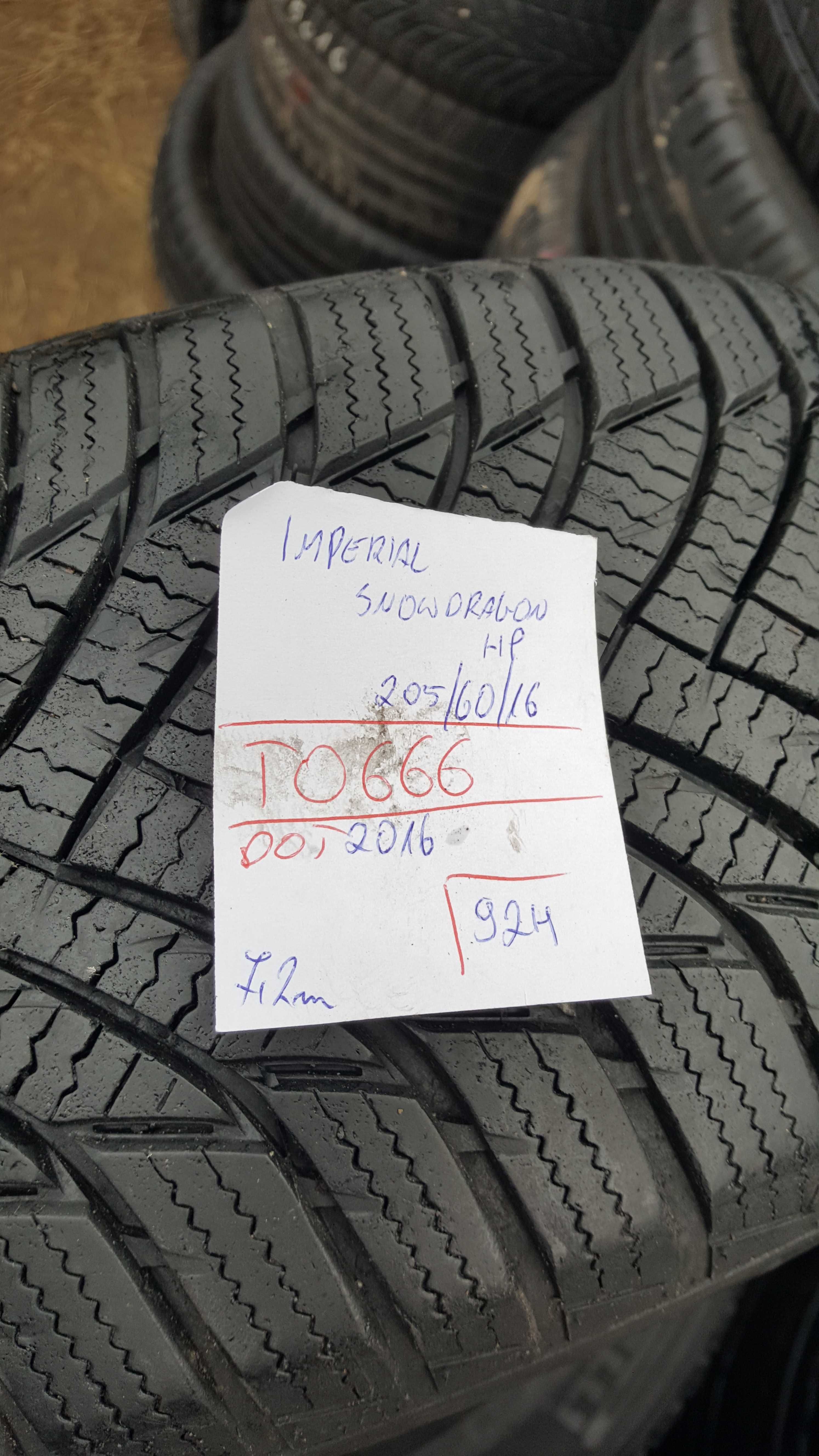 Imperial 205/60 r16 SnowDragon HP /// 7,2mm!!!