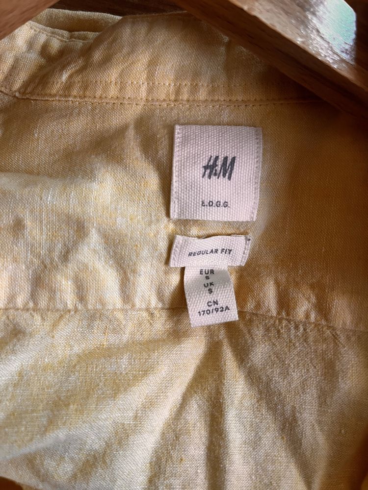 Koszula męska z dodatkiem lnu H&M