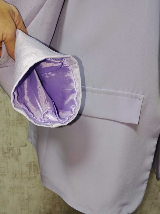 Ліловий бузковий жакет L розмір пиджак на підкладці