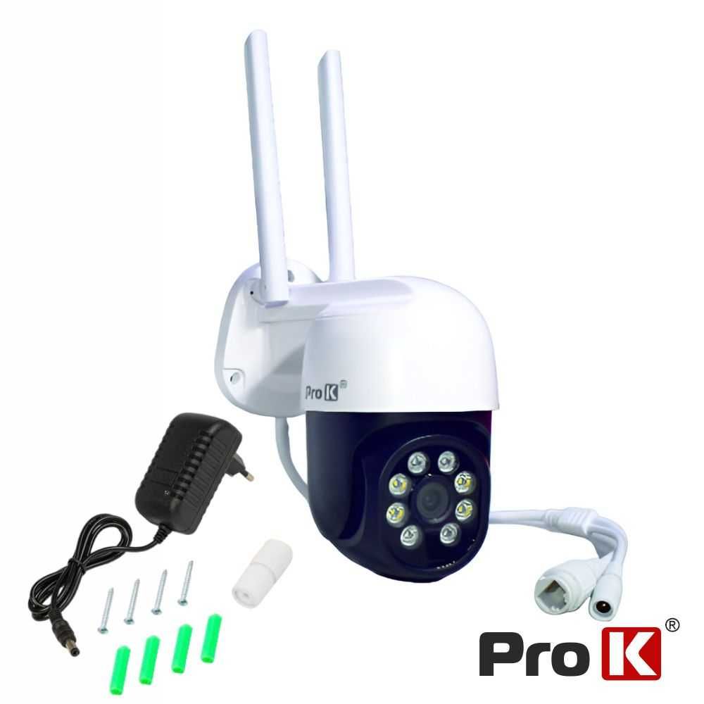 Câmara Vigilância IP Wifi 3M FHD Exterior PAN/TILT Tuya PROK