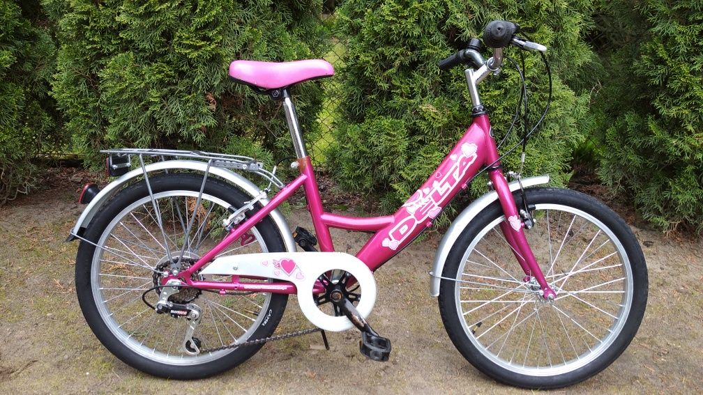 Rower dla dziewczynki Arkus & Rome koła 20 cali 6 biegów  DELTA