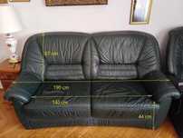 Skórzana sofa i fotel - skóra naturalna