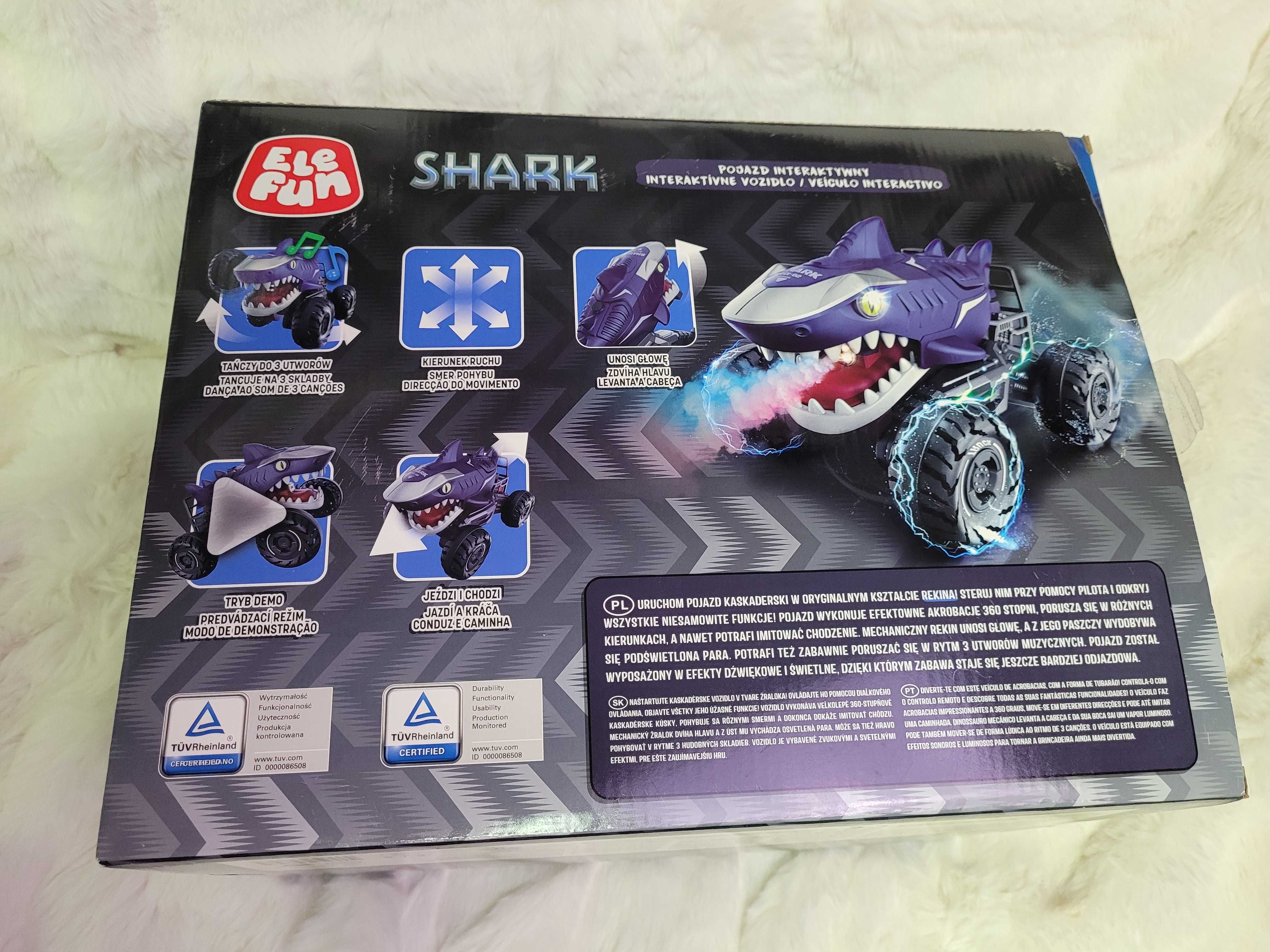 NOWY: Zdalnie sterowany samochód / pojazd: rekin / shark - Elefun