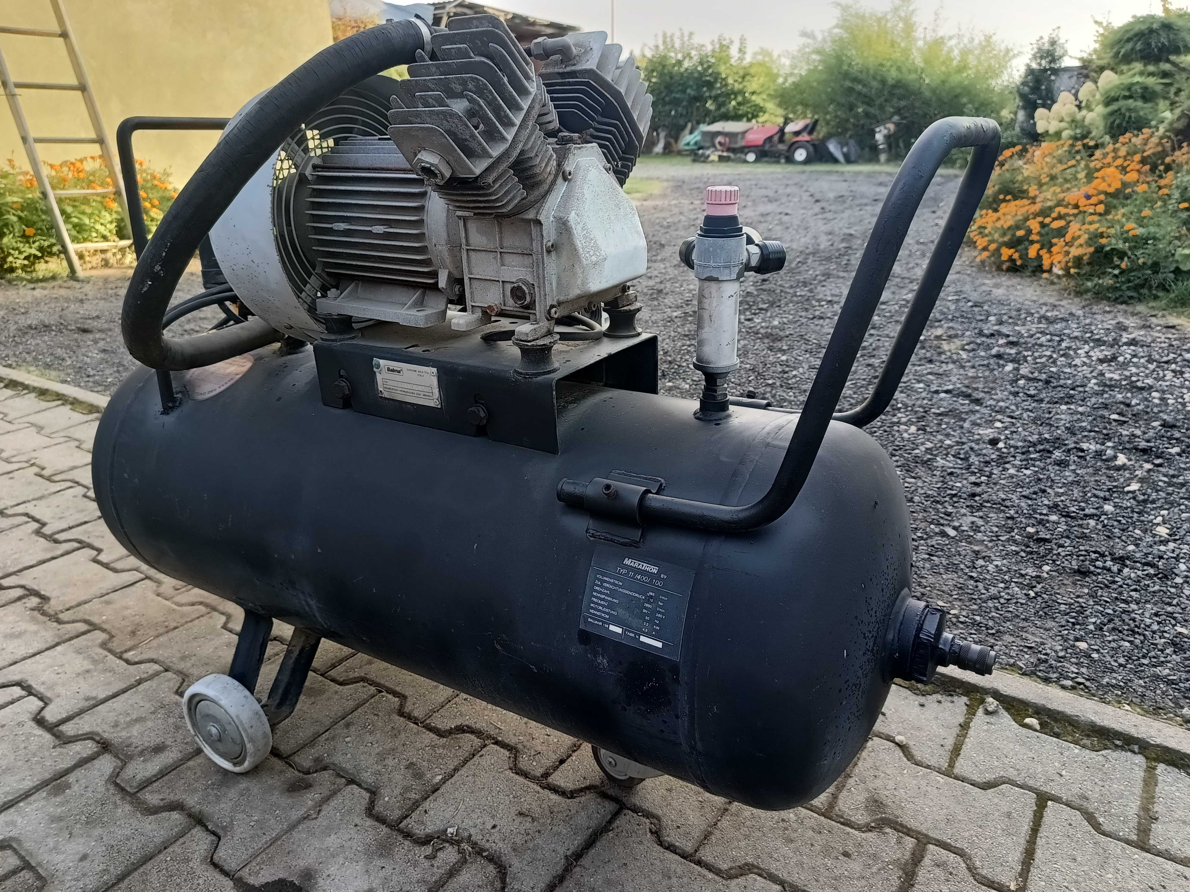 Kompresor,sprężarka 100l. 380 v.-3 kw.