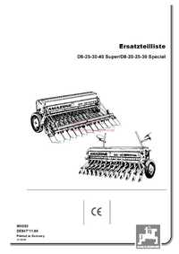 Katalog części siewnika Amazone D8-25,30-40 Super_D8-20,25-30 Special