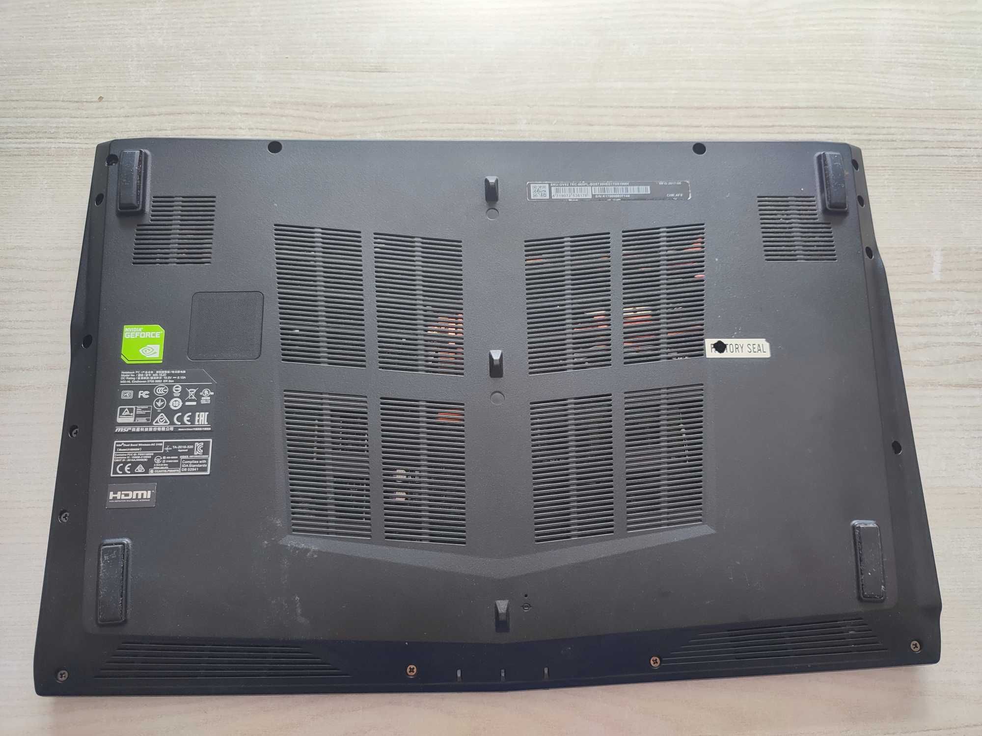 Laptop Gamingowy MSI Gforce Intel Core i5