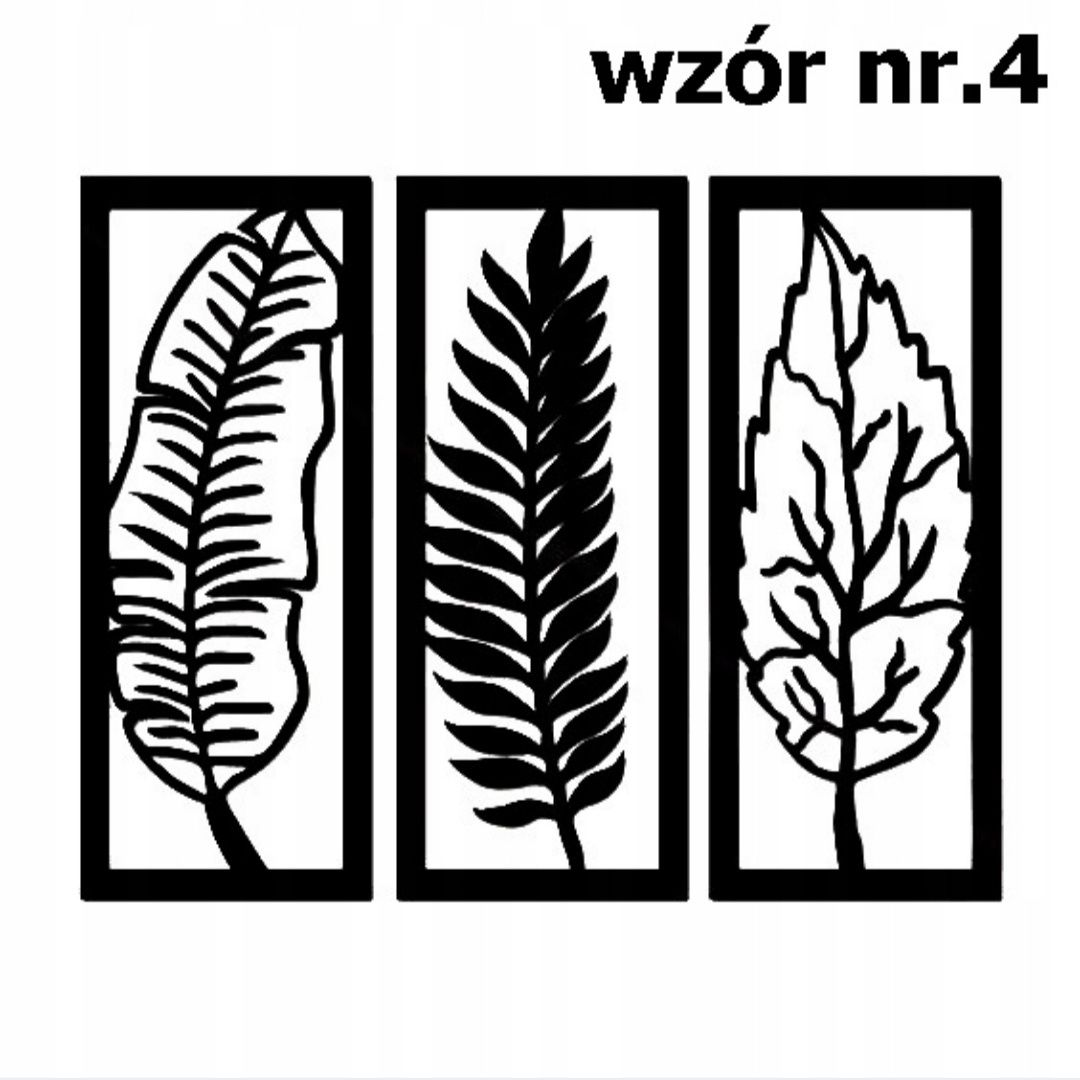 Panele Dekoracyjne Czarne Na Ścianie 57cm 3szt.Ciekawe Wzory Magnolit