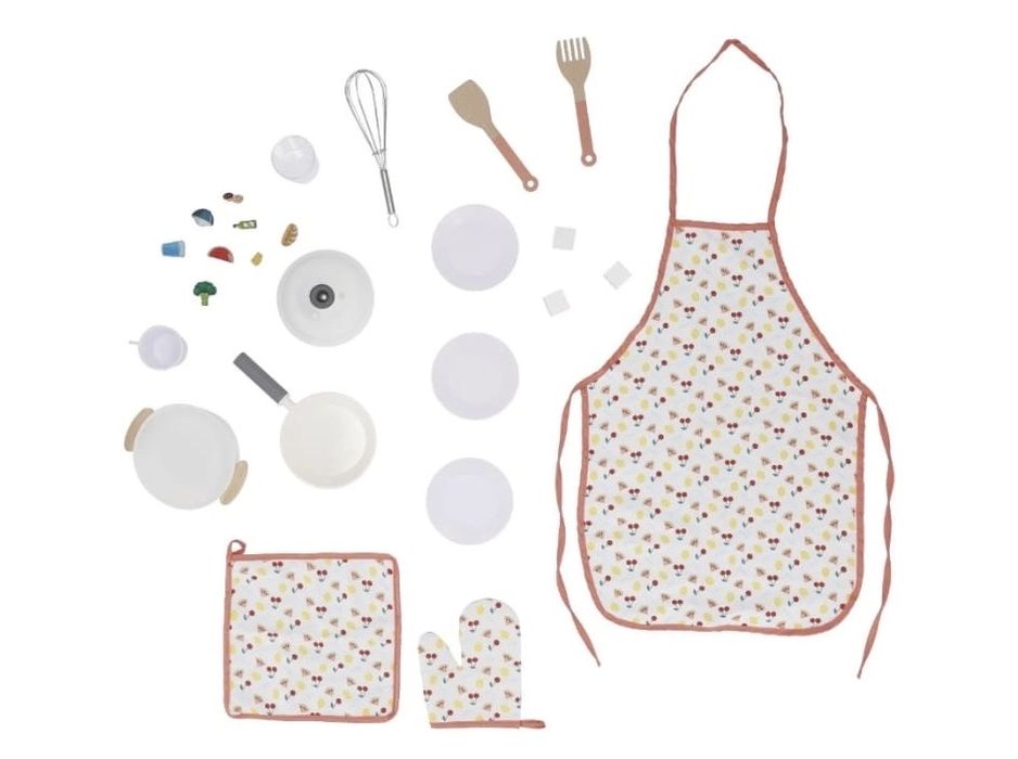 lupilu® Kuchnia drewniana, 24 elementy