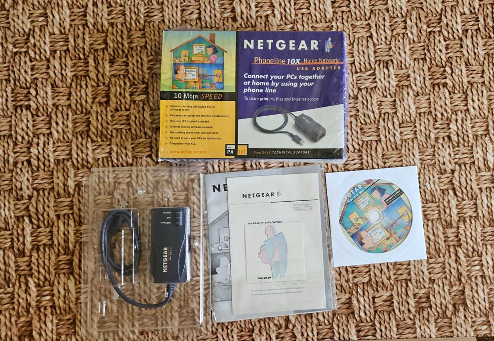 Ретро модем Netgear PA101 Phoneline 10x Home Network