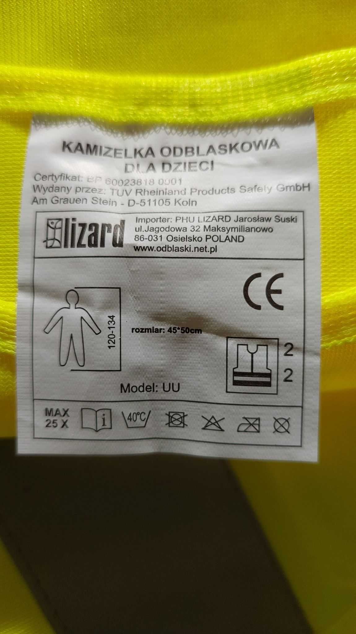 Kamizelka odblaskowa dorośli, dzieci