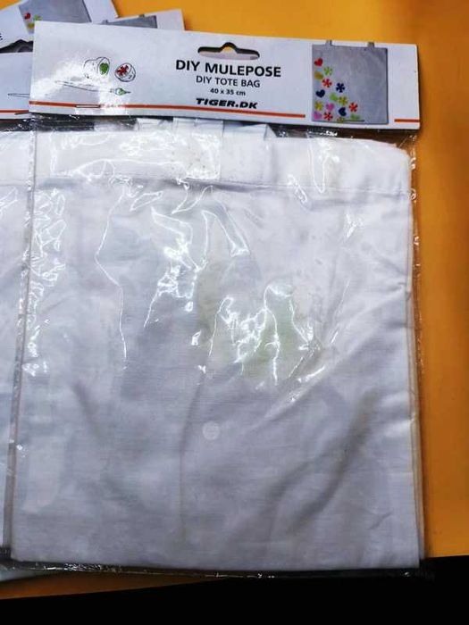 Sacola de tecido para pintar - Tiger