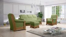 Skórzany zestaw 311 stylowy KOMFORT skóra naturalna dąb PRODUCENT
