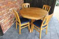 Stół dębowy + 4 krzesła / meble holenderskie