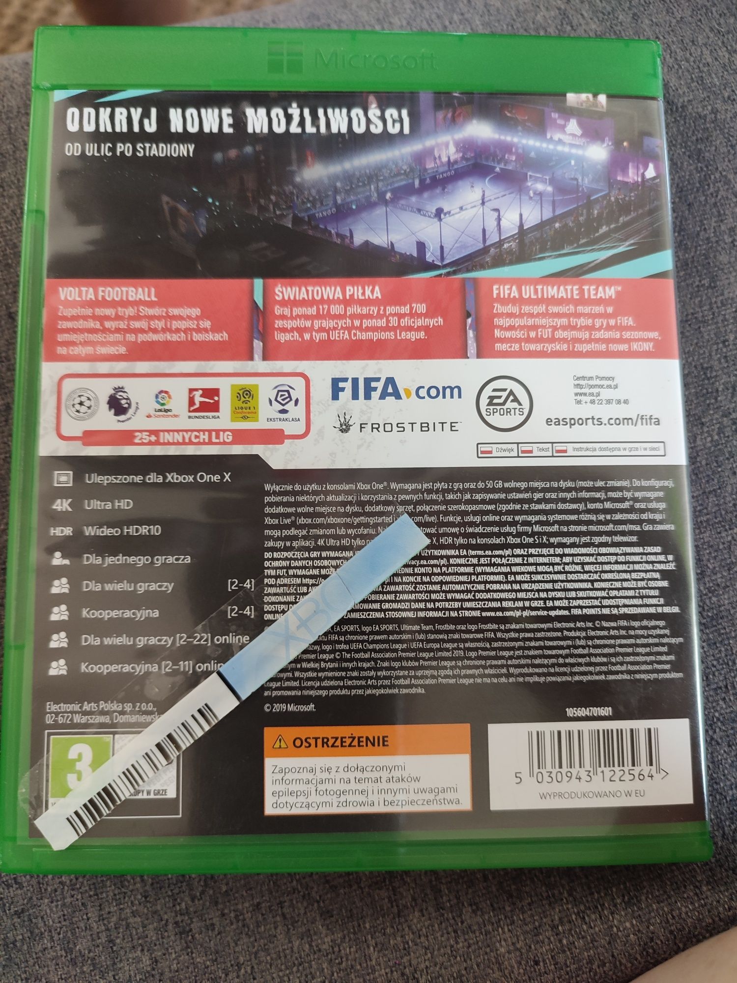 Gra FIFA 20 na konsolę Xbox one
Stan płyty idealny bez jakic