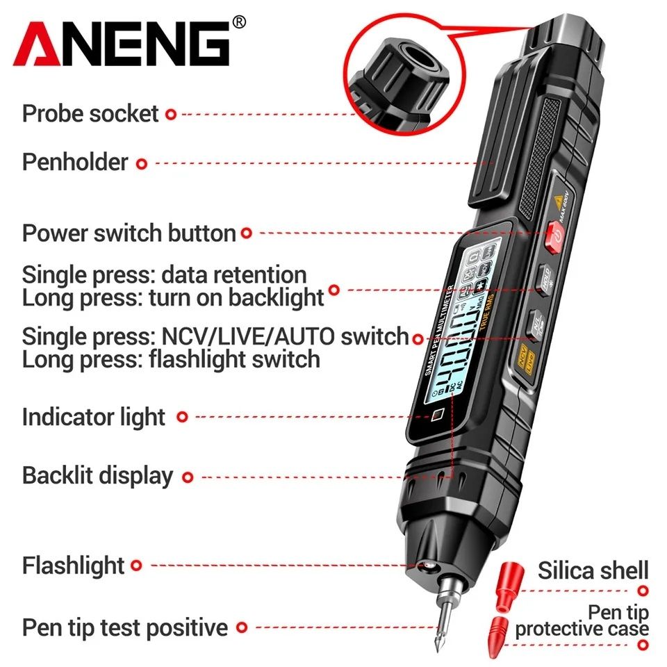 Aneng a3005 мультиметр ручка цифровий