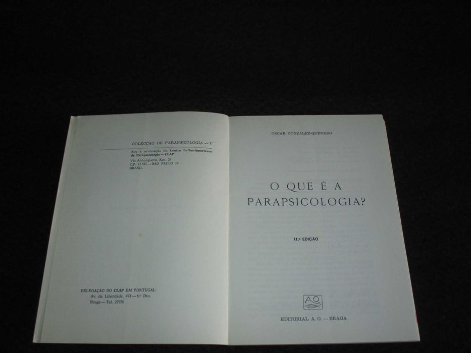 Livro O que é a Parapsicologia? Oscar González Quevedo