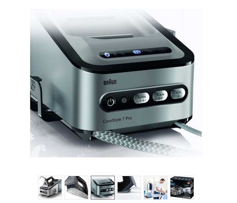 Ferro com Caldeira BRAUN CareStyle 7 + Mesa de Engomar da Marca Braun