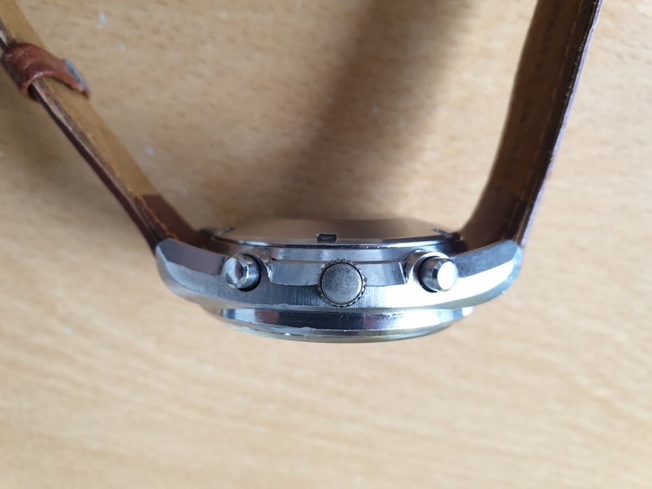 Relógio cronógrafo Seiko modelo Jumbo movimento 6138