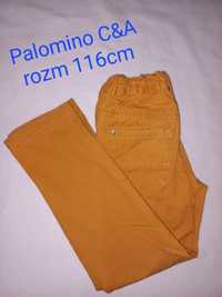 Palomino spodnie 116cm C&A miodowe żółte