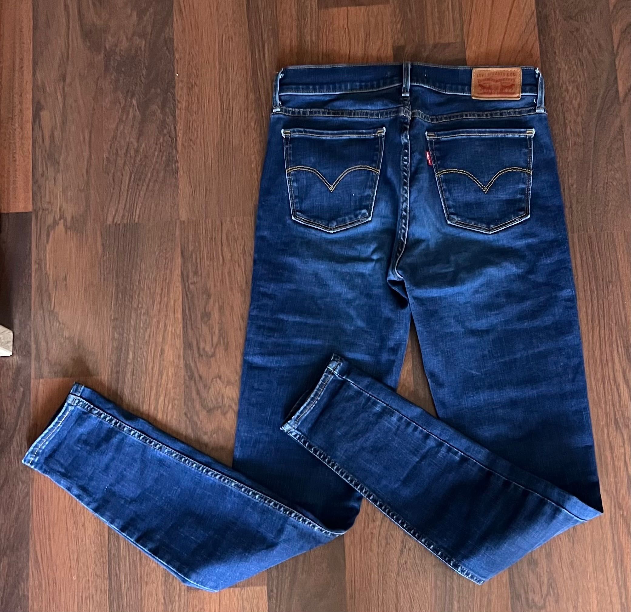Levi's jeansy niebieskie