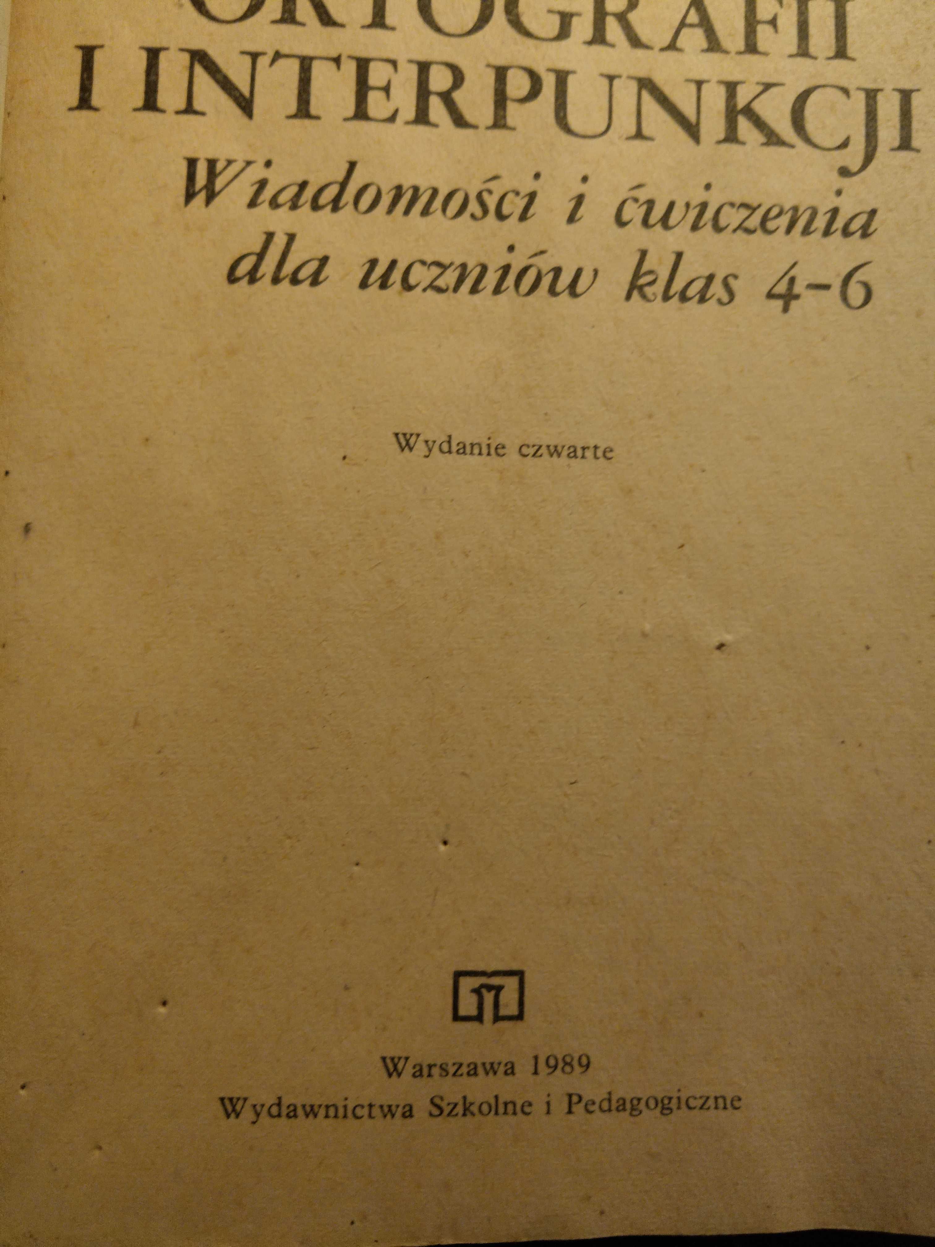 "Nauka ortografii i interpunkcji" J.Wójcik