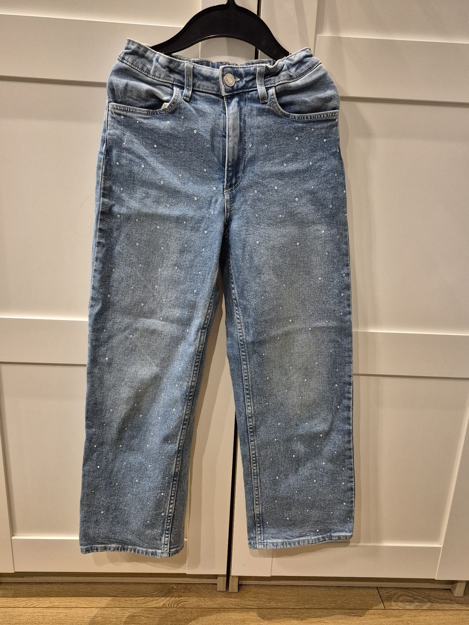 Spodnie dżinsowe dziewczęce r 140 H&M