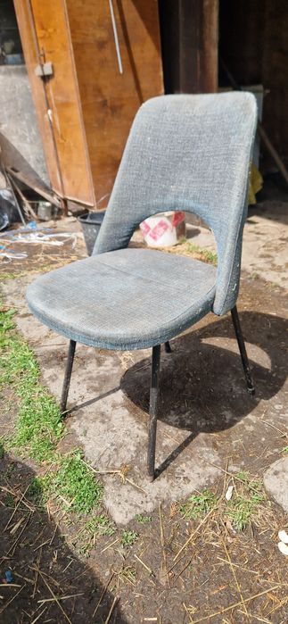 Krzesło muszelka muszla patyczak prl Leśniewskiego