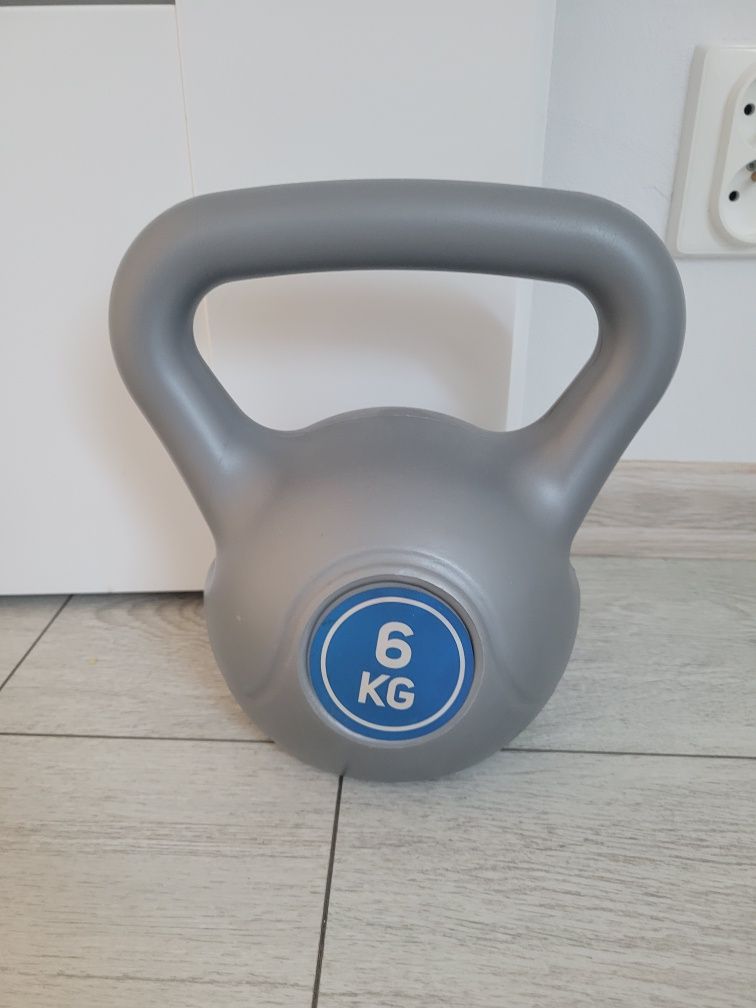 Ciężarek kettlebell 6 kg hantle