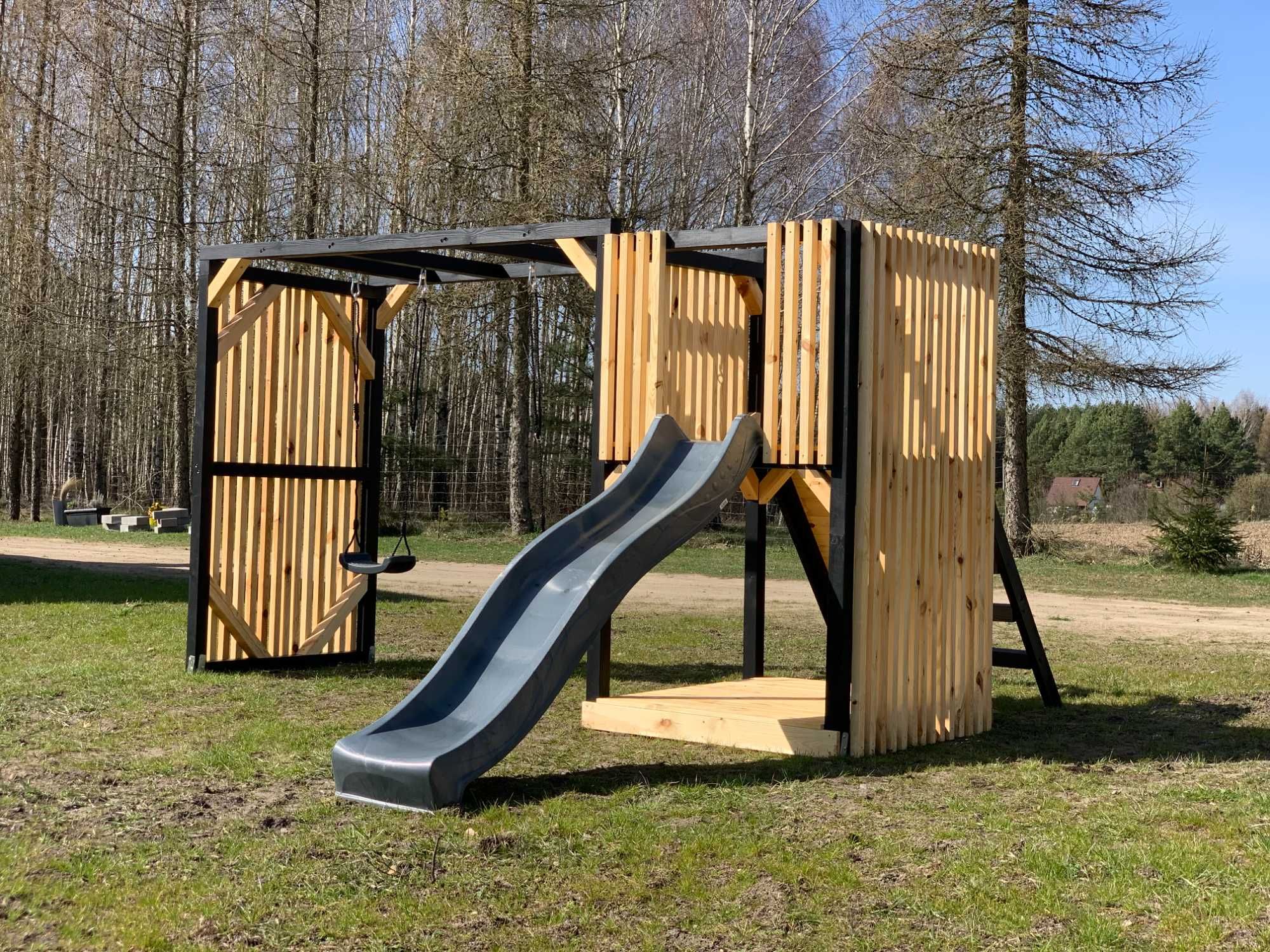 Plac zabaw - Maja - Lamele - Nowoczesny styl - Huśtawki