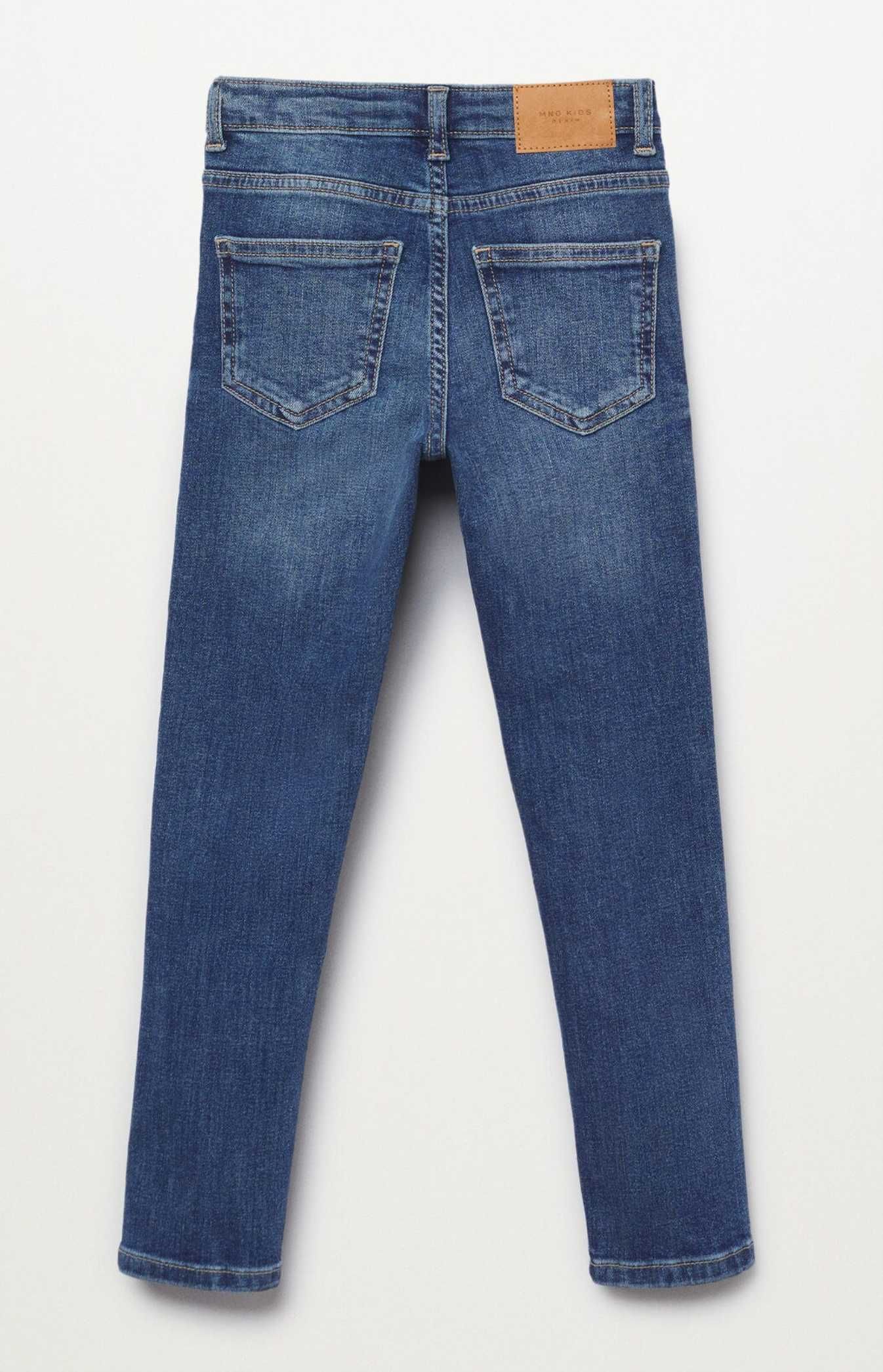 Mango nowe spodnie jeans dżinsy rurki skinny 9 lat 134