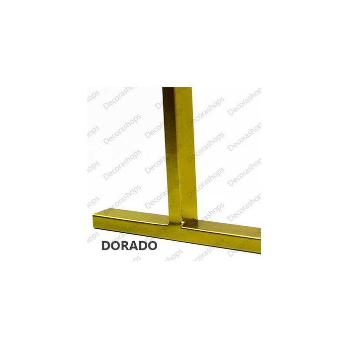 2 Cabides simples dourados para lojas