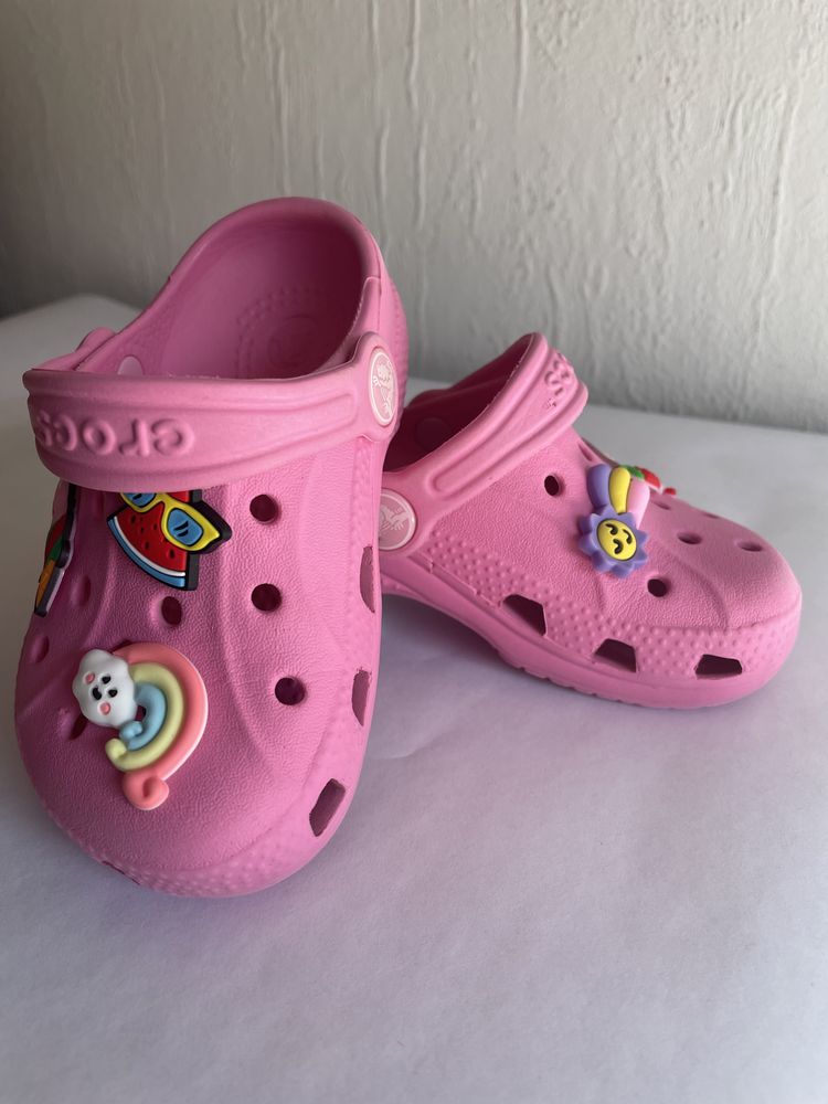 Pink Crocs сабо для дівчинки розмір 6с7