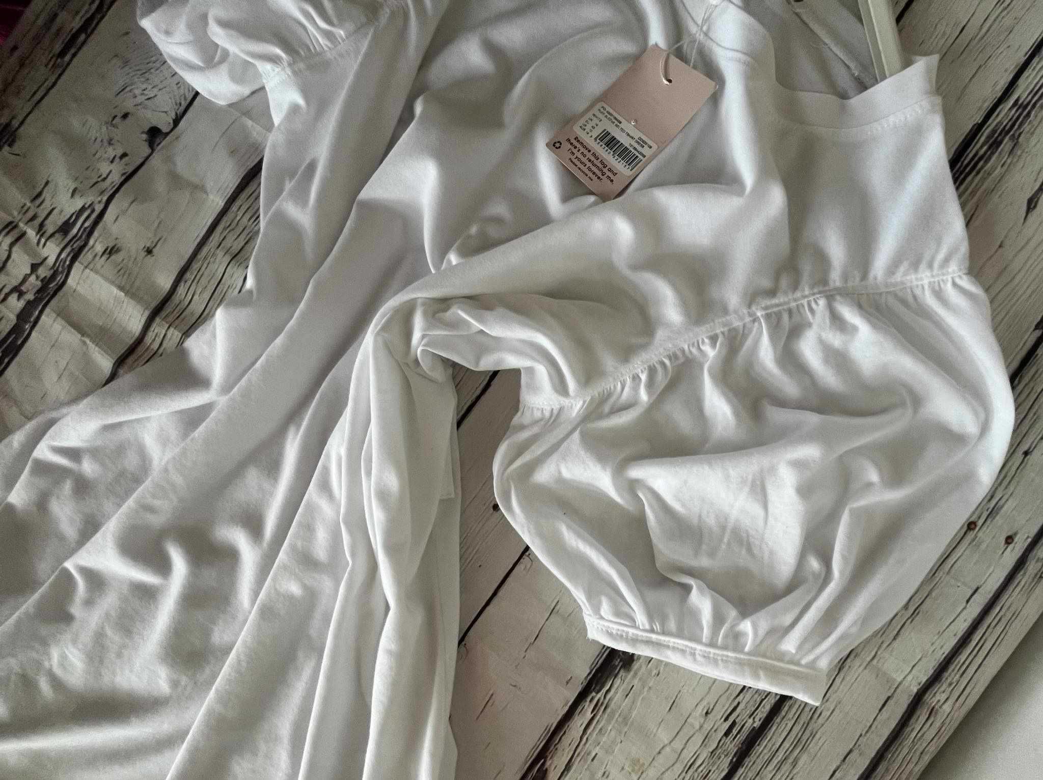 Super letnia biała sukienka  bawełna XL-42