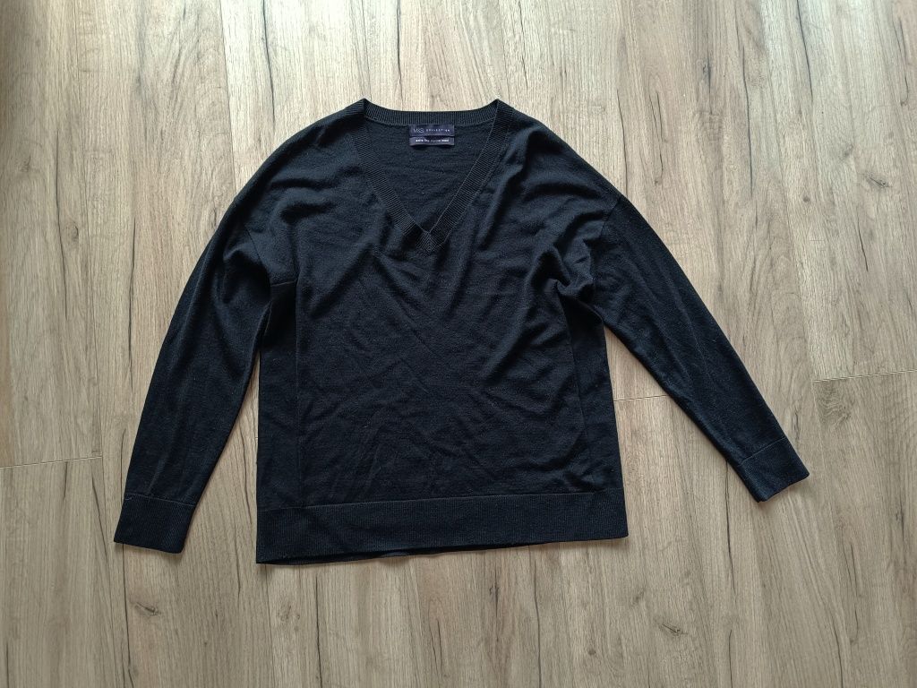 Sweter wełniany 100% wełna merino Marks & Spencer rozmiar 36