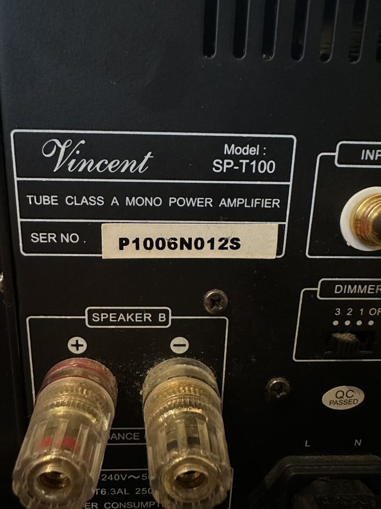 Vincent SP-T100 HI-Fi ламповый усилитель мощности