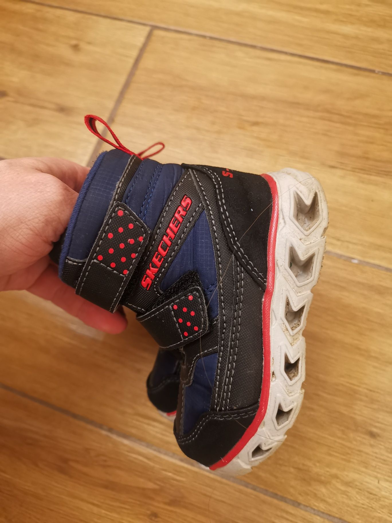 Skechers, botki, buty dziecięce 21, że światłem, 
Botki